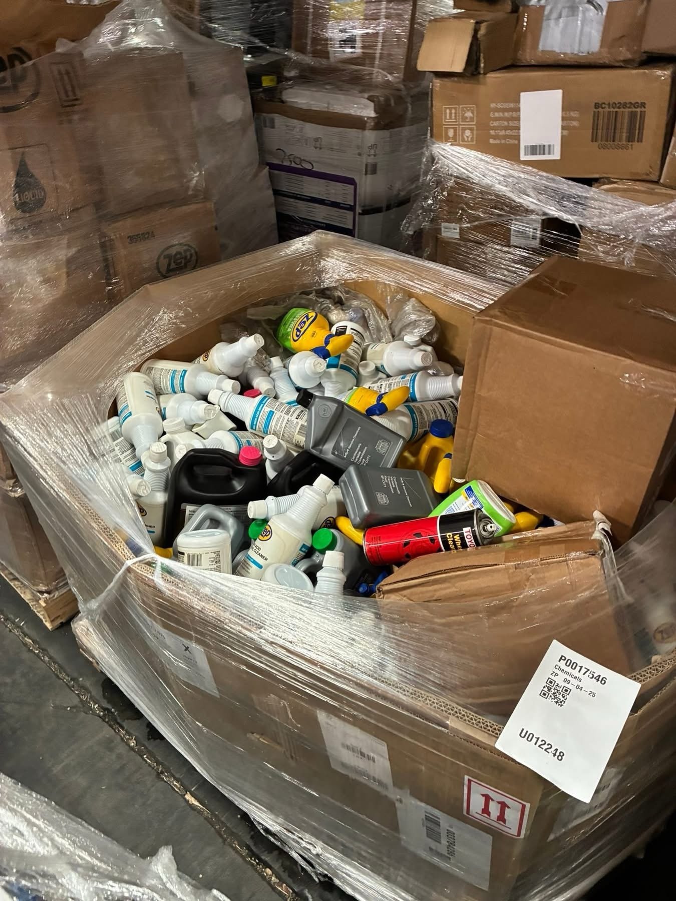 Cleaning Chemical Pallet