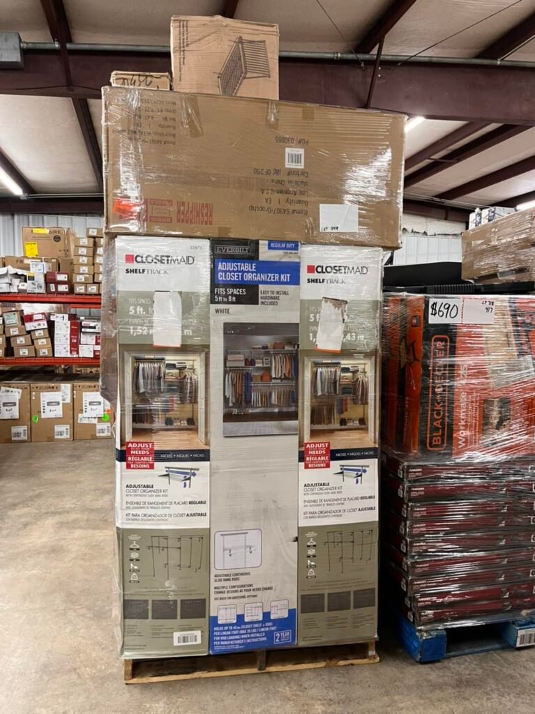 what comes inside amazon return pallets