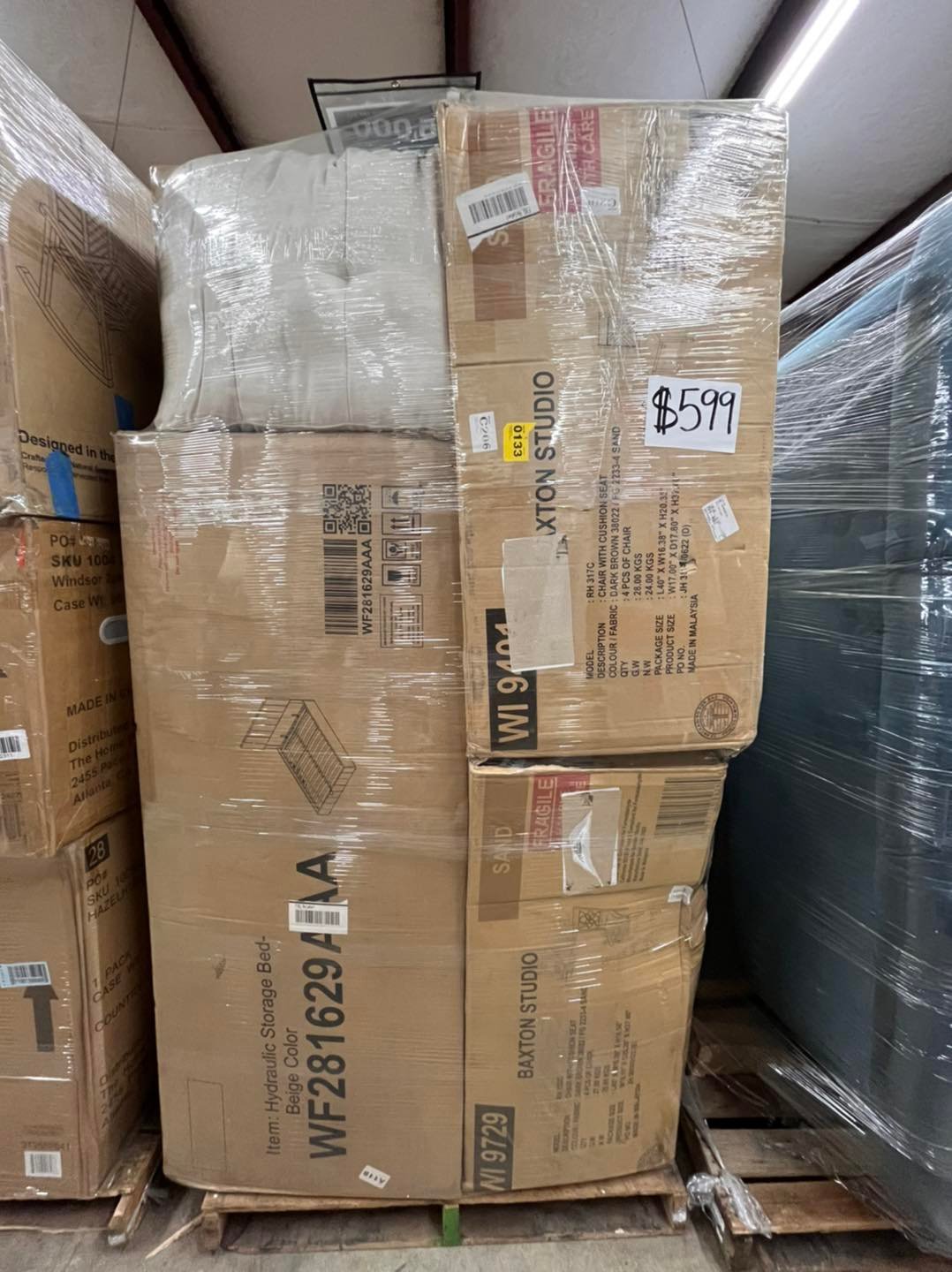 Walmart general merchandise pallets