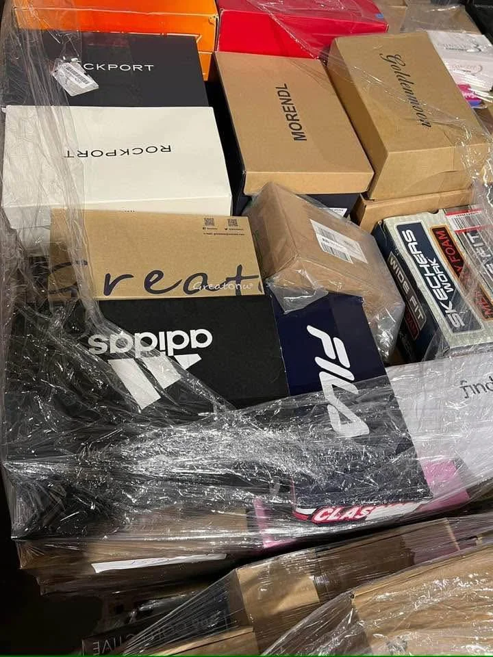 shoes and sneakers pallets