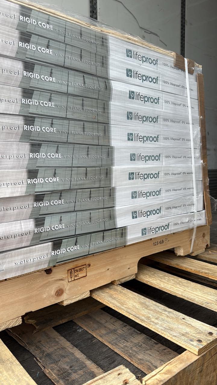 home depot flooring pallets