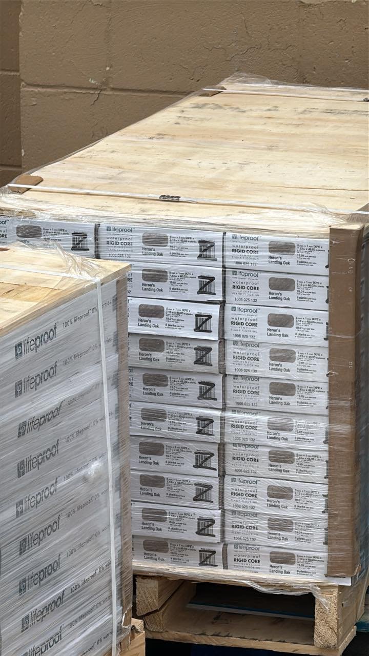 home depot flooring pallets