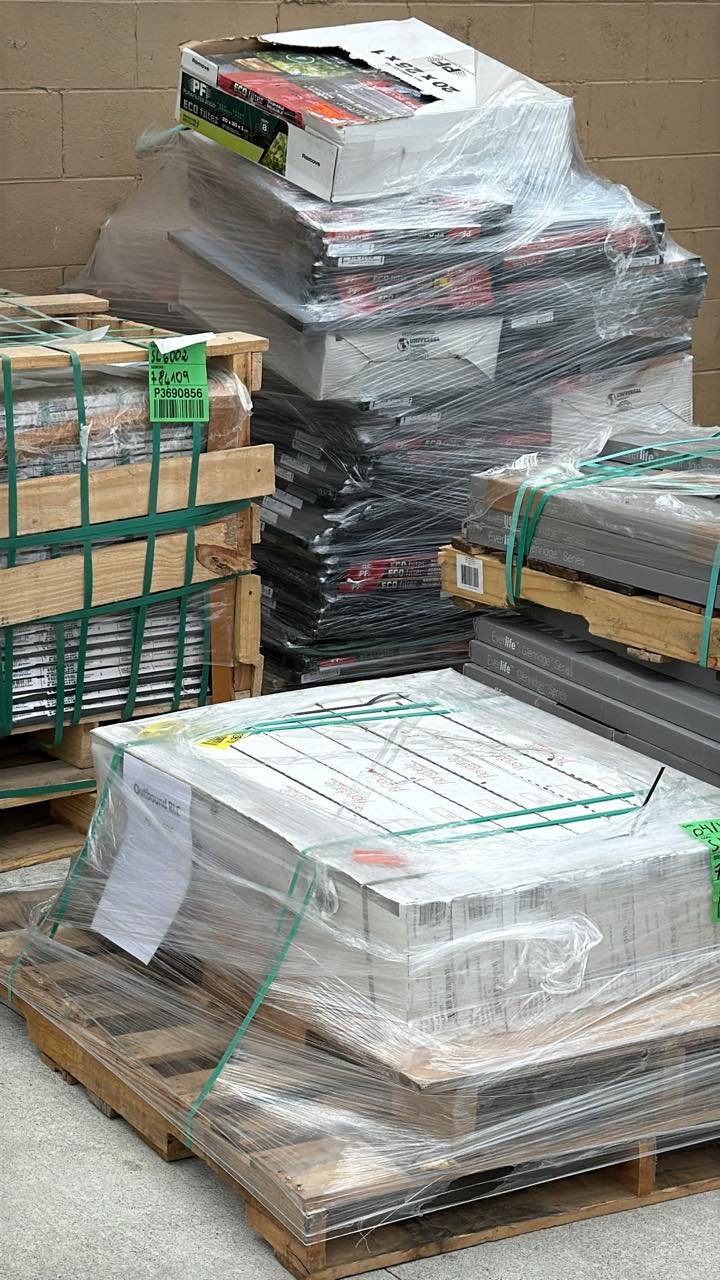 home depot flooring pallets